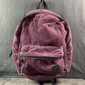 VANS Purple Corduroy Backpack Preppy Premium Casual School Bag 19X16